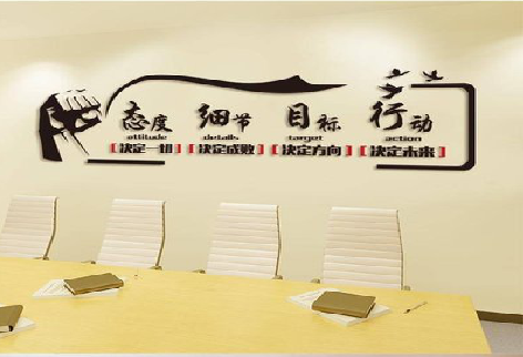 靖边企业文化墙主要展示什么？