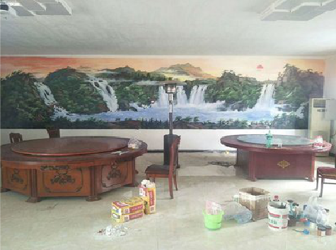 靖边墙绘-写实风景