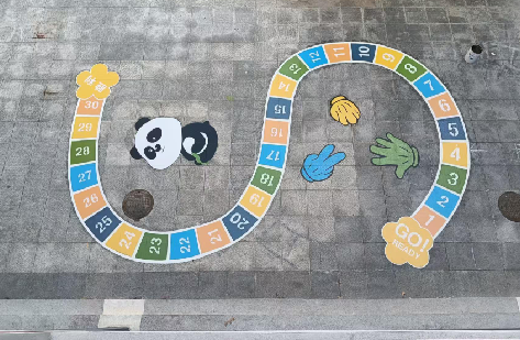 靖边地面游戏彩绘