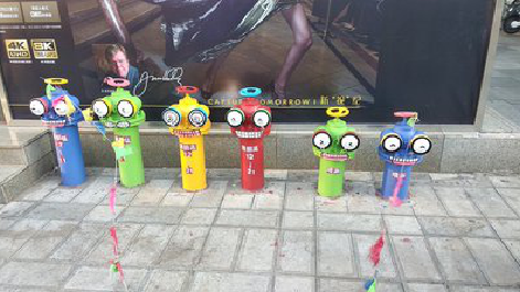 靖边商业区彩绘