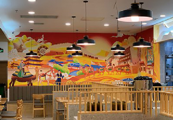 靖边商业空间彩绘介绍。